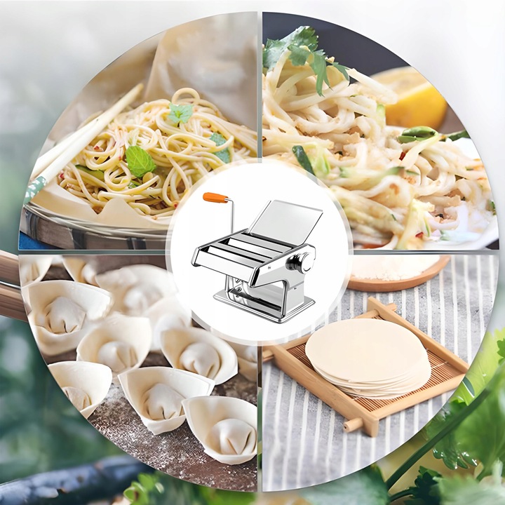 DUŻA MASZYNKA DO ROBIENIA MAKARONU CIASTA PIEROGÓW LASAGNE WAŁKOWANIA 3w1