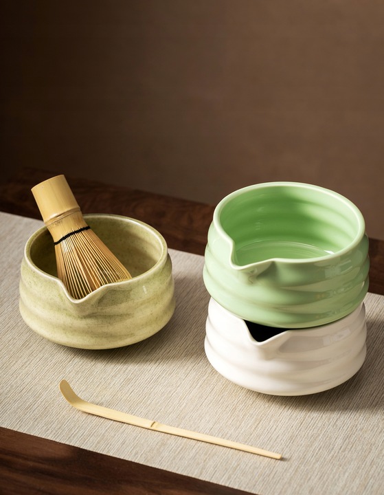 BAMBUSOWY ZESTAW PREZENTOWY DO HERBATY MATCHY CHASHAKU NEKIT