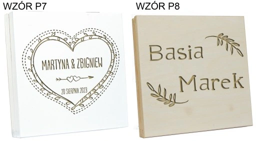 PUDEŁKO NA PIENIĄDZE PREZENT ŚLUBNY DLA MŁODEJ PARY NOWOŻEŃCÓW GRAWER