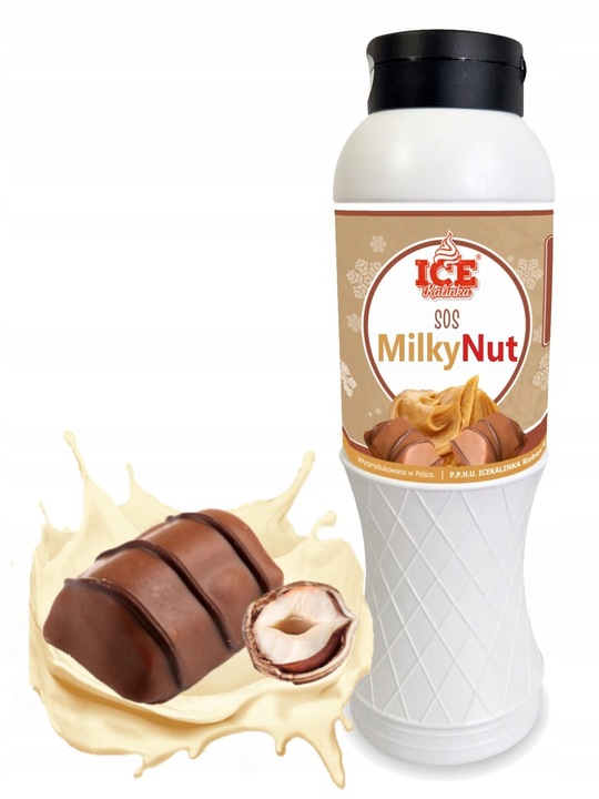 Polewa do lodów gofrów 1kg MILKY NUT bueno orzech Sos mleczno-orzechowy