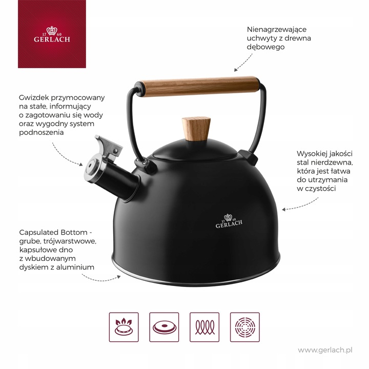 Gerlach Czajnik NATUR 2,5L