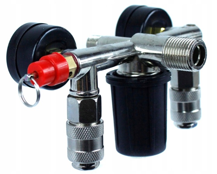 TRÓJNIK ROZDZIELACZ CIŚNIENIOWY DO KOMPRESORA PRESOSTAT 230V 1/4 MAX 12 BAR