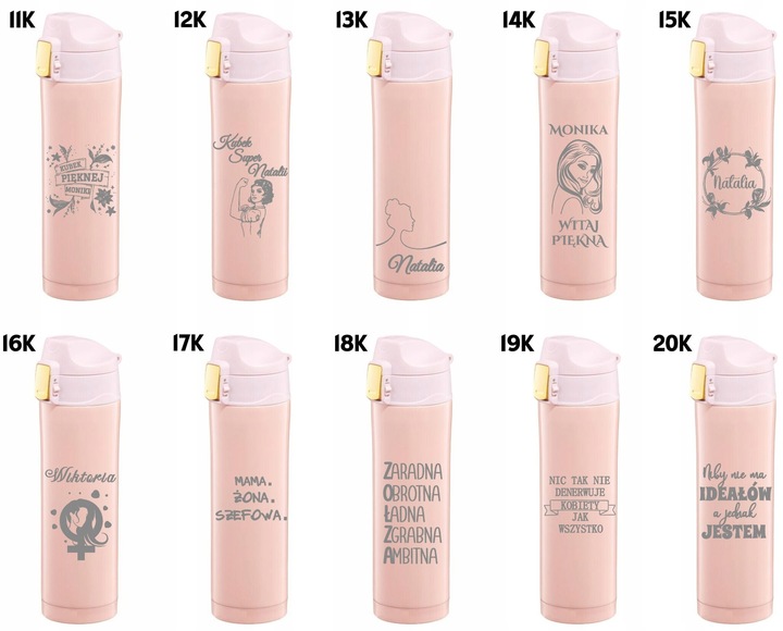 Kubek Termiczny z grawerem 420ml Twój Tekst dla Nauczyciela prezent