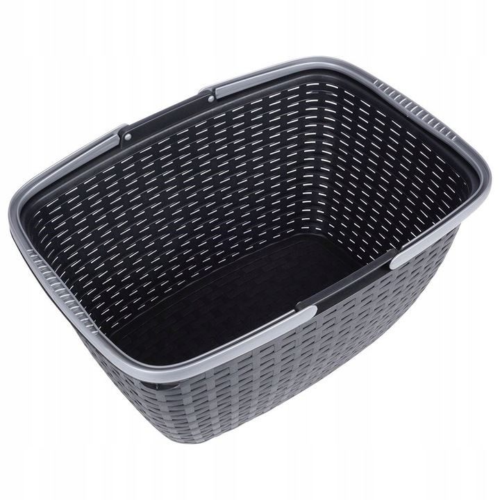 Koszyk NA ZAKUPY GRZYBY PIKNIK zakupowy piknikowy plastikowy pojemny mocny