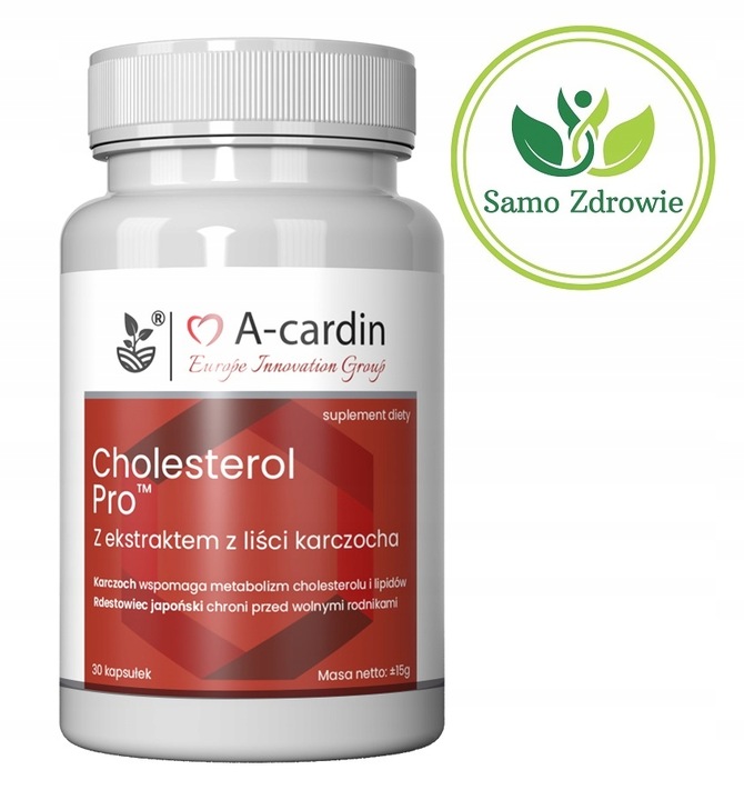 A-cardin Pro Cholesterol Serce karczoch acardin a cardin kapsułki 30 szt.