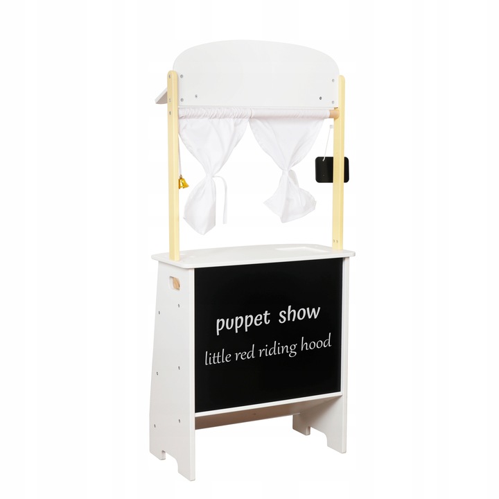 DREWNIANY STRAGAN TEATRZYK MINI MARKET SKLEP WARZYWNIAK Z AKCESORIAMI