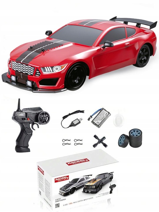 Samochód Zdalnie Sterowany Do Driftu RC Auto na pilot 4x4 DUŻY Drift led