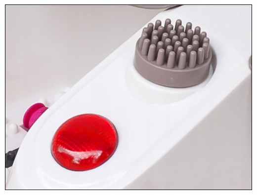 Masażer masaż stóp wodny hydromasażer do nóg podczerwień 4 rolki 3 nasadki