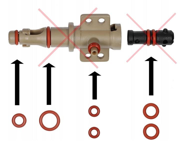 Zestaw komplet uszczelek + smar ekspres Saeco/ Philips LatteGo ORINGI
