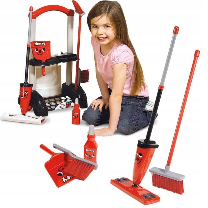 WÓZEK ZESTAW DO SPRZĄTANIA HENRY MOP MIOTŁA ZMIOTKA Z SZUFELKĄ CASDON