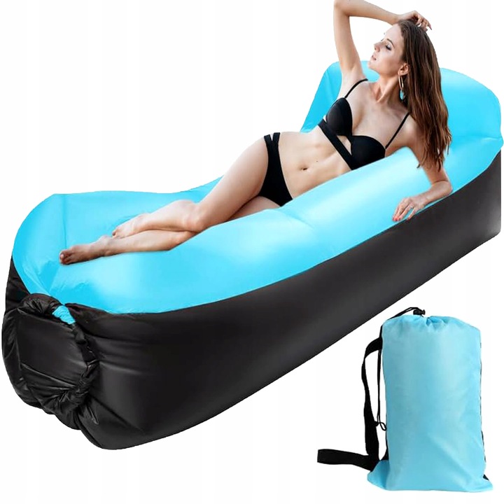 LAZY BAG Air Sofa DMUCHANA Leżak Materac Fotel Materiał Ripstop ZAGŁÓWEK