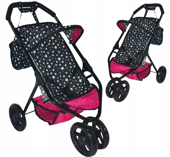 WÓZEK DLA LALEK SPACEROWY Spacerówka + TORBA