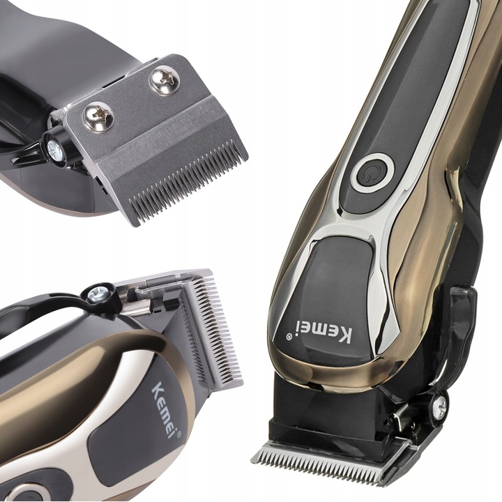 MASZYNKA DO GOLENIA STRZYŻENIA TRYMER DO WŁOSÓW BRODY BARBER KEMEI USB 10w1