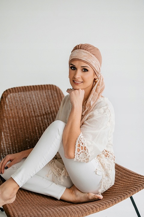 Turban HALIMA B21 + CH42 Turbany Chusta Czapka