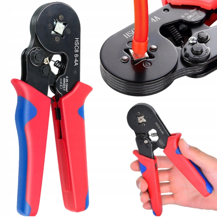 ZACISKARKA PRASKA DO KONEKTORÓW TULEJEK KABLI PRZEWODÓW 1200 SZTUK TULEJEK