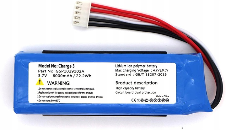 NOWA BATERIA AKUMULATOR - JBL CHARGE 3 GSP1029102A