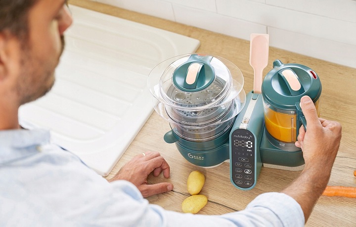 BABYMOOV 6W1 ROBOT KUCHENNY DO GOTOWANIA ZDROWEJ POSIŁKÓW DLA DZIECI 500W