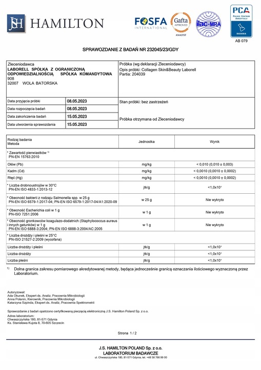 Laborell Collagen Naticol shot 2500mg na 28 dni