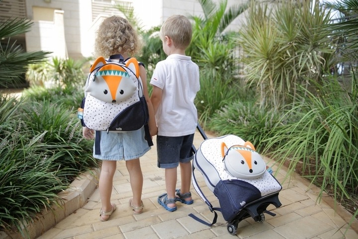 TOTS Plecak DUŻY pojemny w podróż i do szkoły LIS