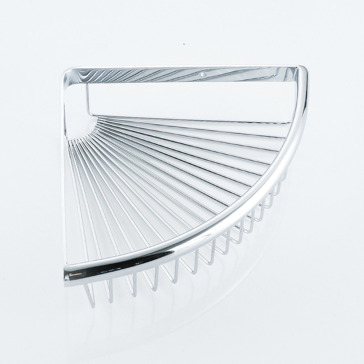 Koszyk półka narożna łazienkowa chrom pod prysznic