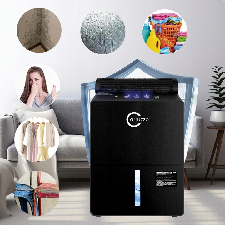 Osuszacz powietrza DUŻY ULTRA MOCNY DWUSTOPNIOWY pochłaniacz wilgoci 2500ml