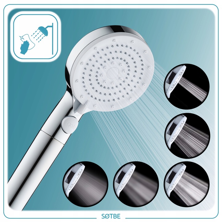 Prysznicowa słuchawka z filtrem bawełnianym SOTBE TIRSO LARK-SOHE-17