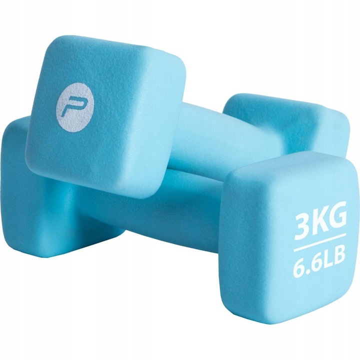 Hantla Hantelka Żeliwna Ciężarek Neoprenowy Fitnes 3kg PURE 2 IMPROVE