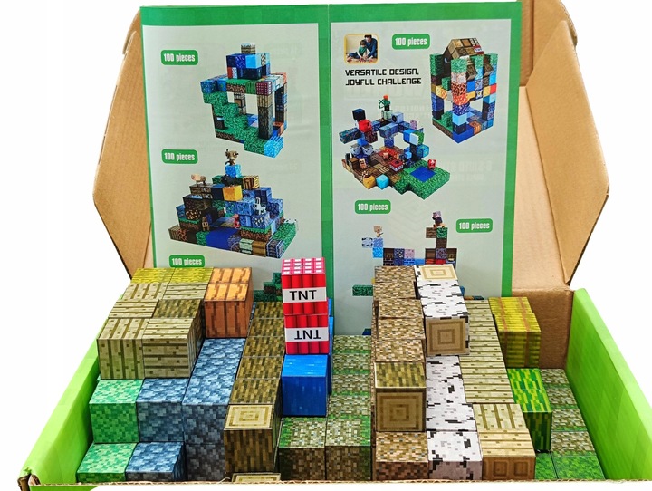 KLOCKI MAGNETYCZNE MOCNE KLOCKI SZEŚCIANY 25 EL