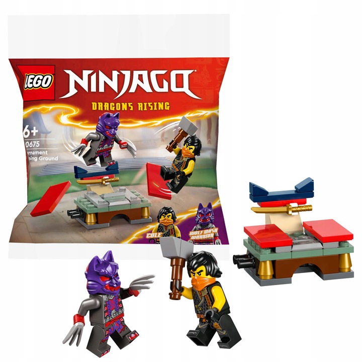 LEGO Ninjago Mech Elem Robot technologiczny Sory 71807 + Teren szkoleniowy