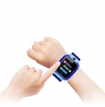 Niebieski Smartwatch Dla Dzieci z Lokalizatorem GPS, Aparatem i SOS