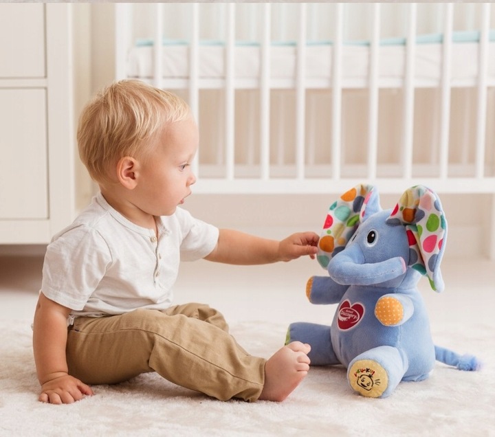 Słoń a kuku interaktywna pluszowa zabawka Dumel Discovery