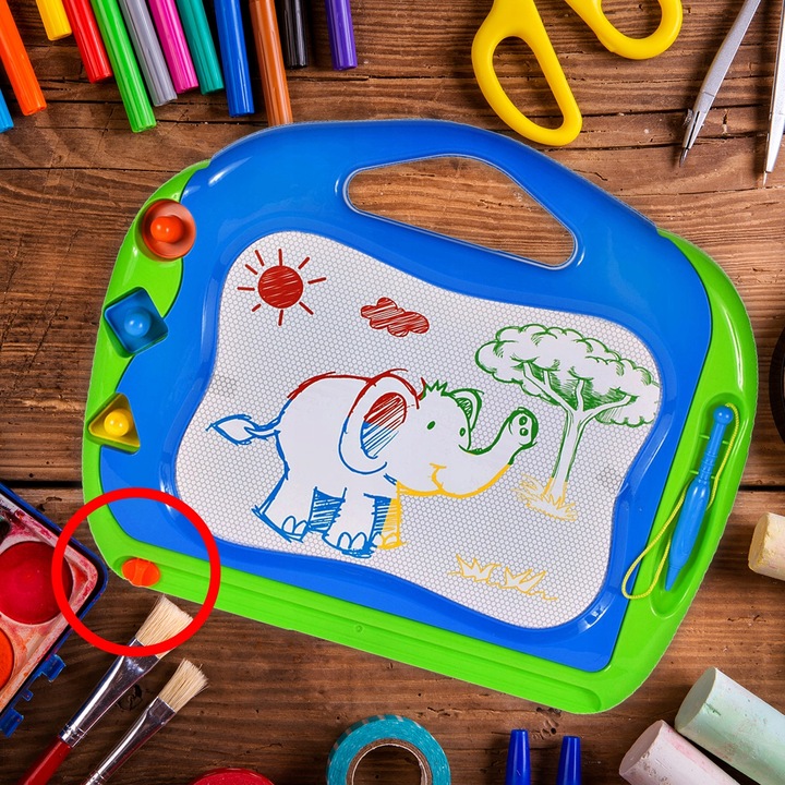 ZNIKOPIS TABLICA MAGNETYCZNA KOLOROWA DO MALOWANIA ZNIKOPIS STEMPELKI