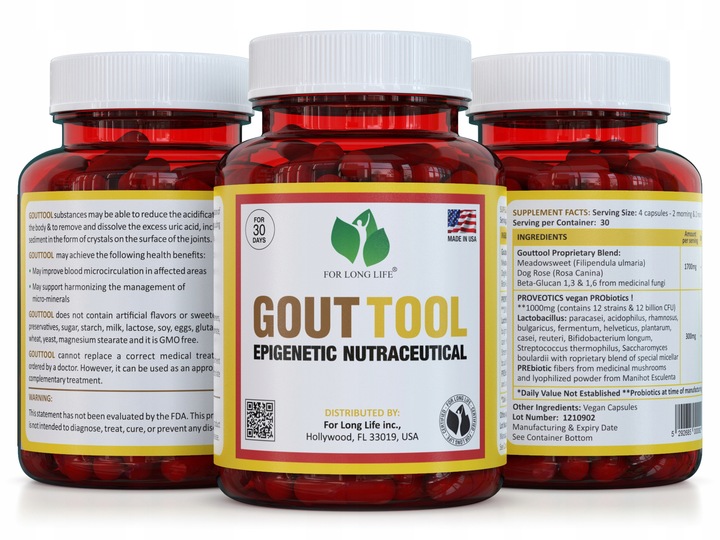 GOUTTOOL stawy, obrzęki, dna moczanowa, artroza, problemy urologiczne 120