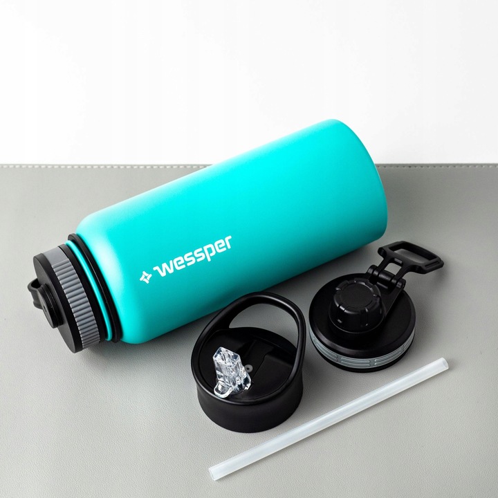 Kubek Termiczny Wessper Termos na Herbatę Bidon Butelka Termiczna Stal 1l