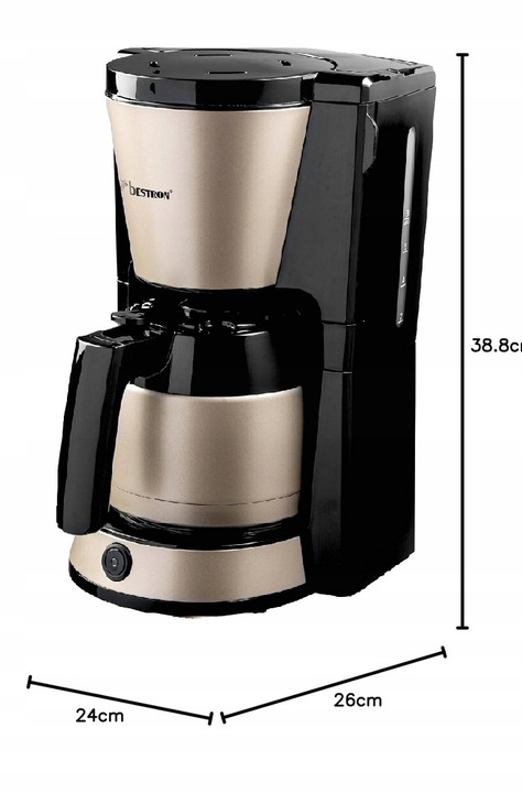 EKSPRES PRZELEWOWY 900W Z TERMOSEM 1L - SATIN COLLECTION + GRATIS