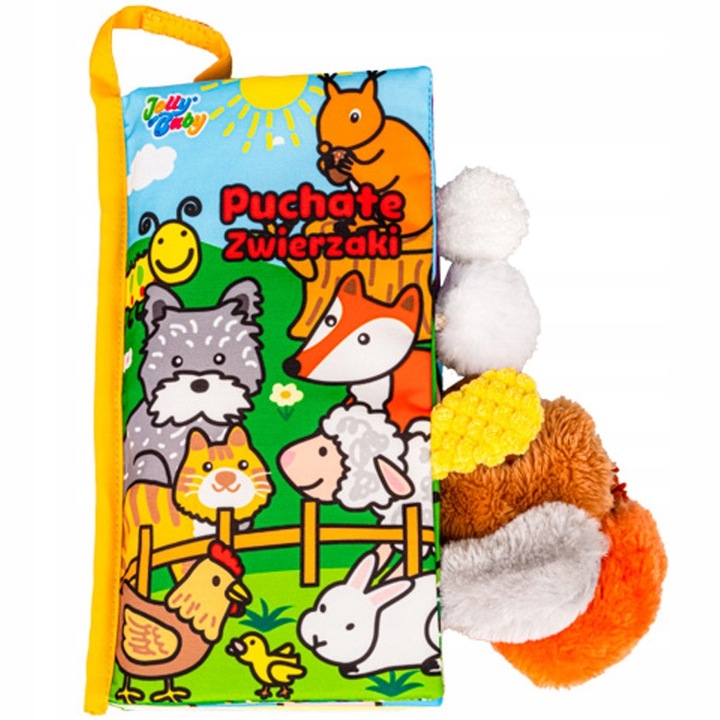 PUCHATE ZWIERZAKI BALIBAZOO JOLLY BABY KSIĄŻECZKA SENSORYCZNA DLA NIEMOWLĄT