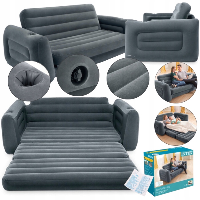 Intex DUUŻA sofa dmuchana 203x224x66 cm NEW 2025