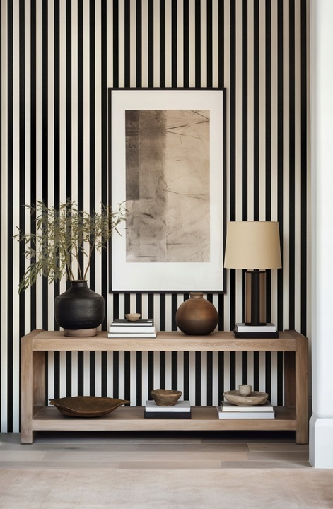 Lamele ścienne 54x260 cm, akustyczne na czarnym filcu - Kaszmir 596