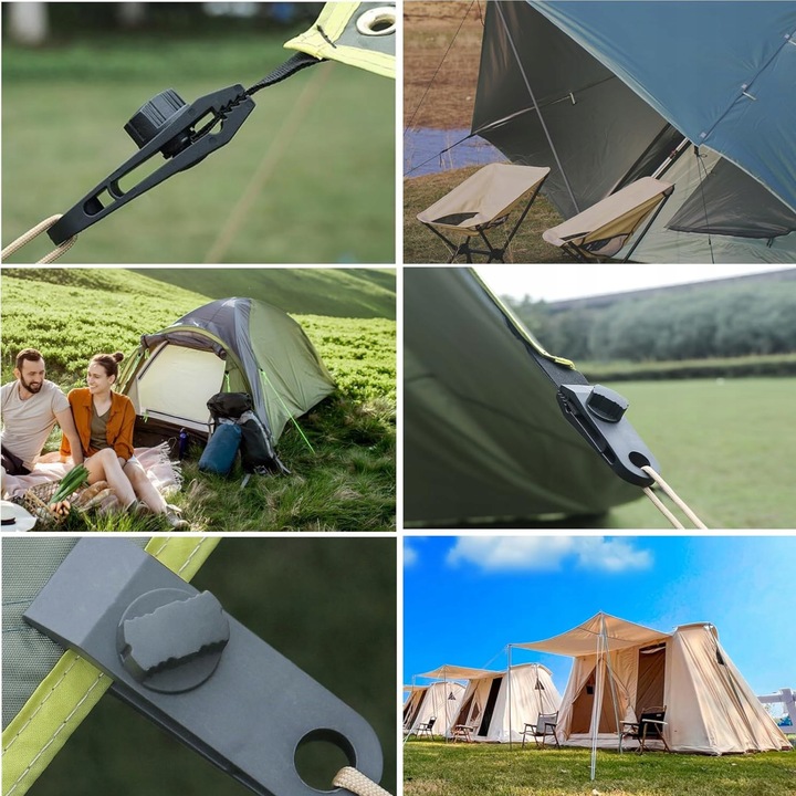 Klips Uchwyt Zaciskowy do Plandek Do Mocowania Żagla Markizy Namiotu 20 szt