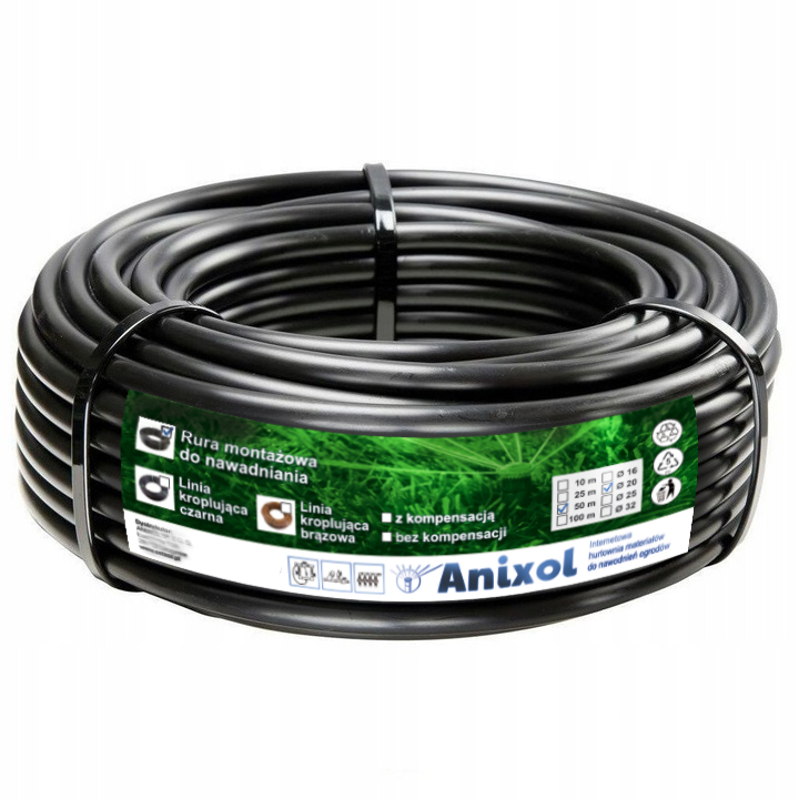 Rura PE 20mm 50m PN4 MTB, do podłączenia linii kroplującej i zraszaczy