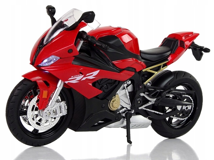 Motocykl Model BMW S1000RR Czerwony Dźwięk Światła