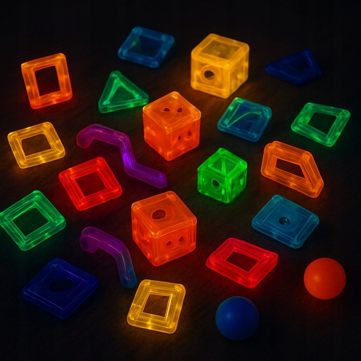 KLOCKI MAGNETYCZNE 178el TOR KULKOWY KULODROM ŚWIECĄCY 129A-1 + GRATIS