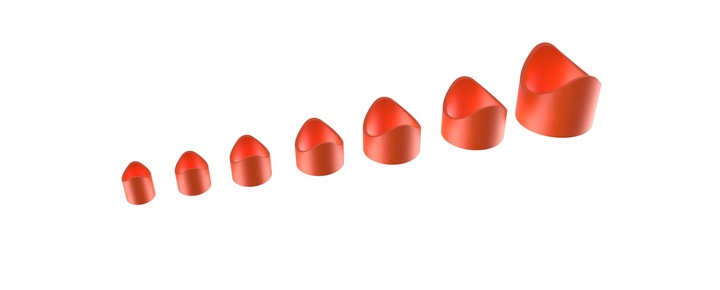 Zestaw wzorników szablonów traserskich do zacinania rur na rybi pysk 3/8-2"