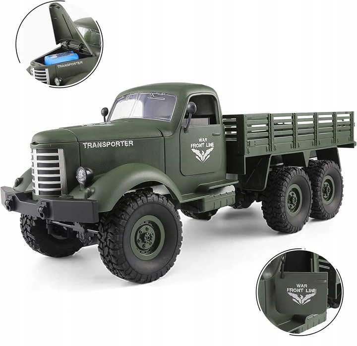 Zdalnie Sterowane Auto, Wojskowy Transporter Ciężarówka Wojskowa