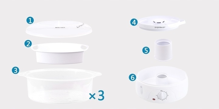 Aigostar Fitfoodie 30CFO 800W - Parowar do gotowania