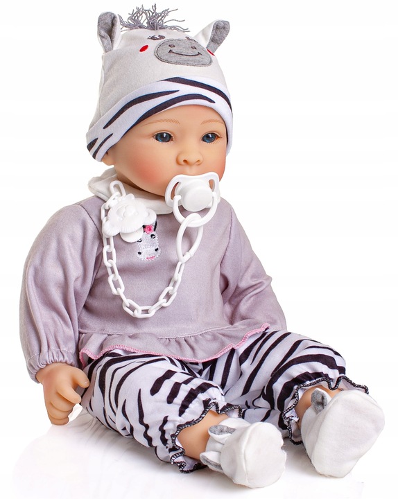 Lalka Pola Bobas Niemowlak ZESTAW Z AKCESORIAMI smoczek pampersy butelki