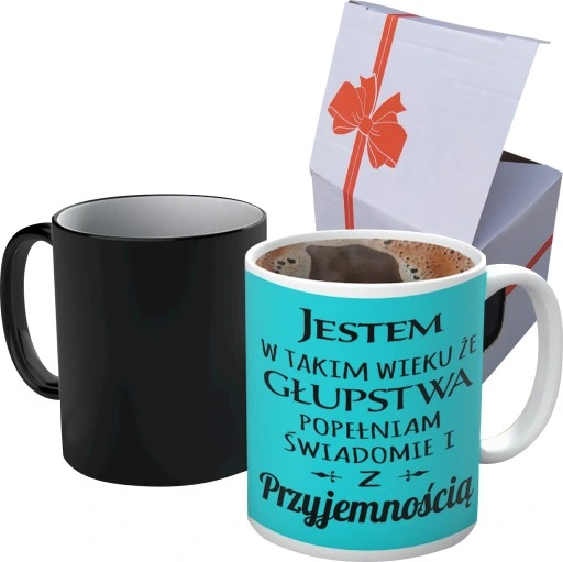 MAGICZNY KUBEK PREZENT 30 40 50 60 70 URODZINY U2