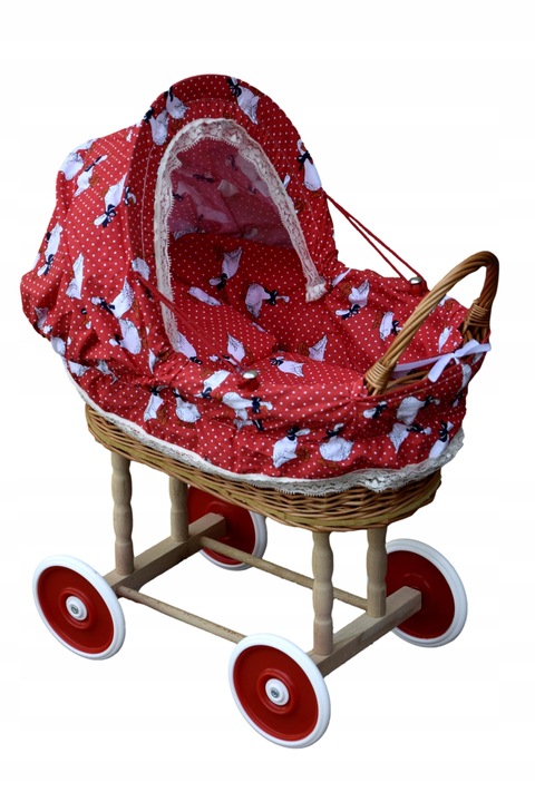 Wiklinowy wózek dla lalek wozek wózki 16 kolorów