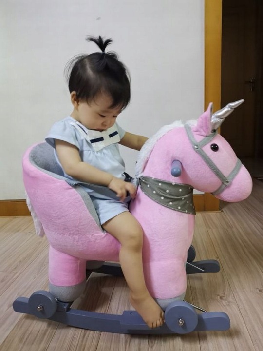 BUJAK KOŃ KONIK NA BIEGUNACH 2w1 JEŹDZIK DŹWIĘKI