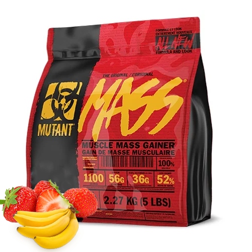 PVL MUTANT MASS NEW 2270g GAINER MASA SIŁA 2,3kg WEGLOWODANY ZLOZONE BIAŁKO
